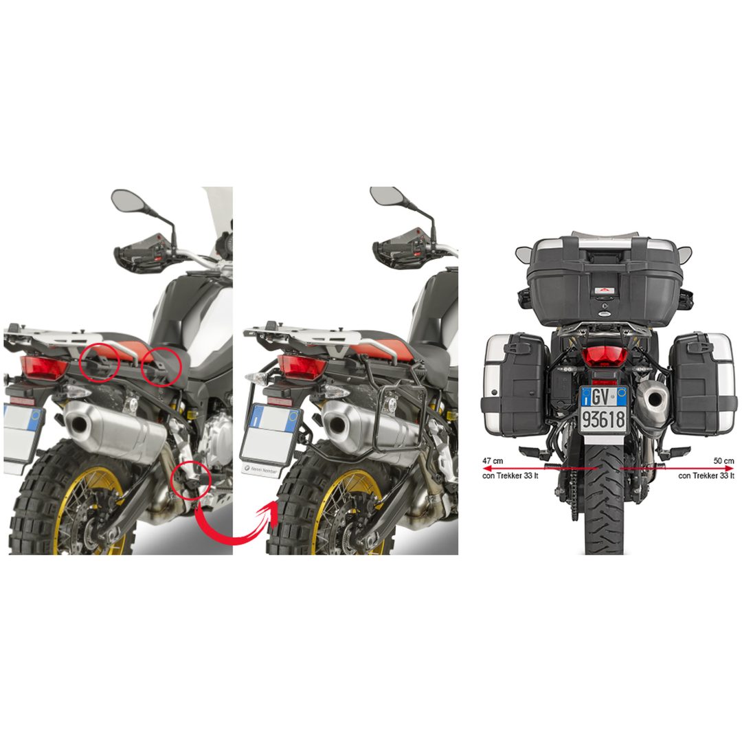Sidoväskhållare PLR5127 Monokey Retro Fit Givi MONOKEY / RETRO FIT