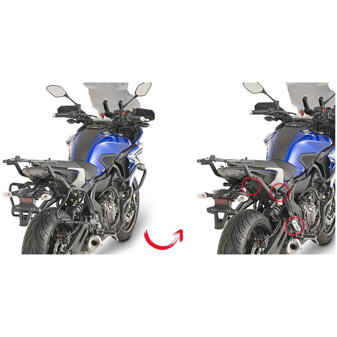 Sidoväskhållare PLXR2130 för V35 V37 MONOKEY® SIDE Givi V35 / V37 MONOKEY® SIDE