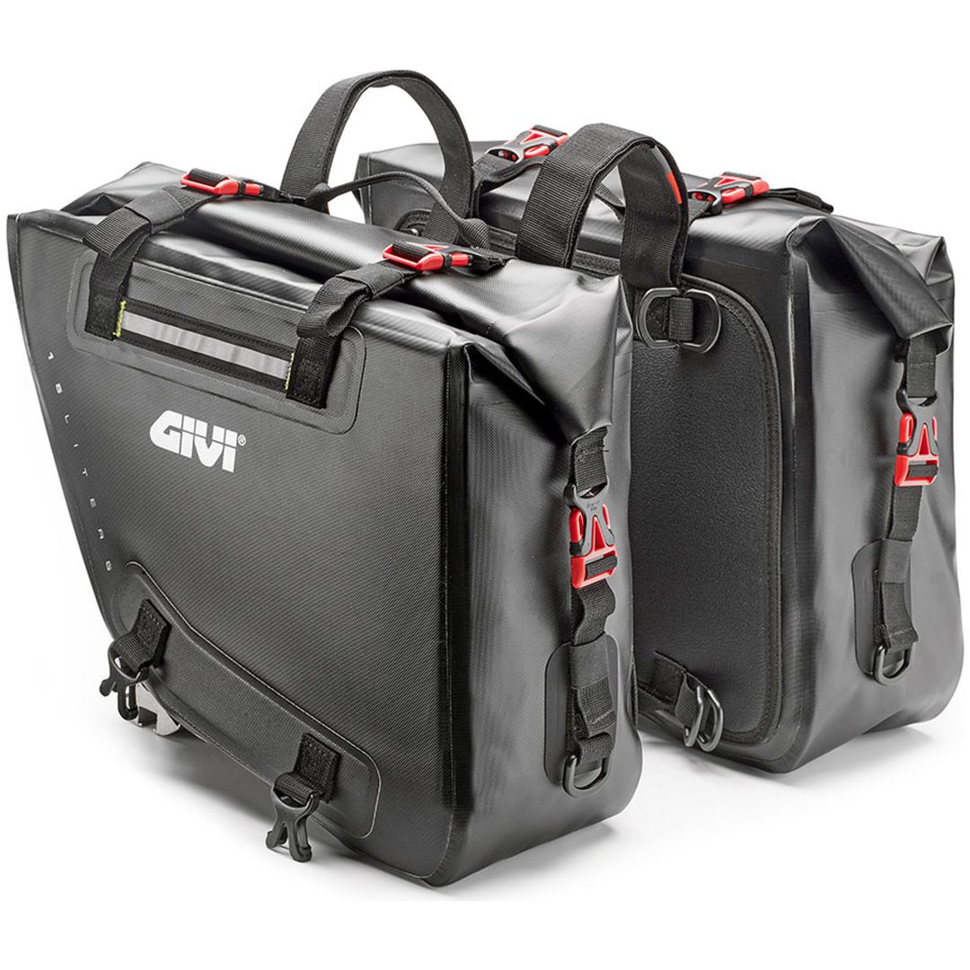 Sidoväskor GRT718 Vattentäta Svart Gul Givi 15 liter + 15 liter