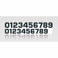 Siffersats Nr 0-9 20cm gul 10-pack