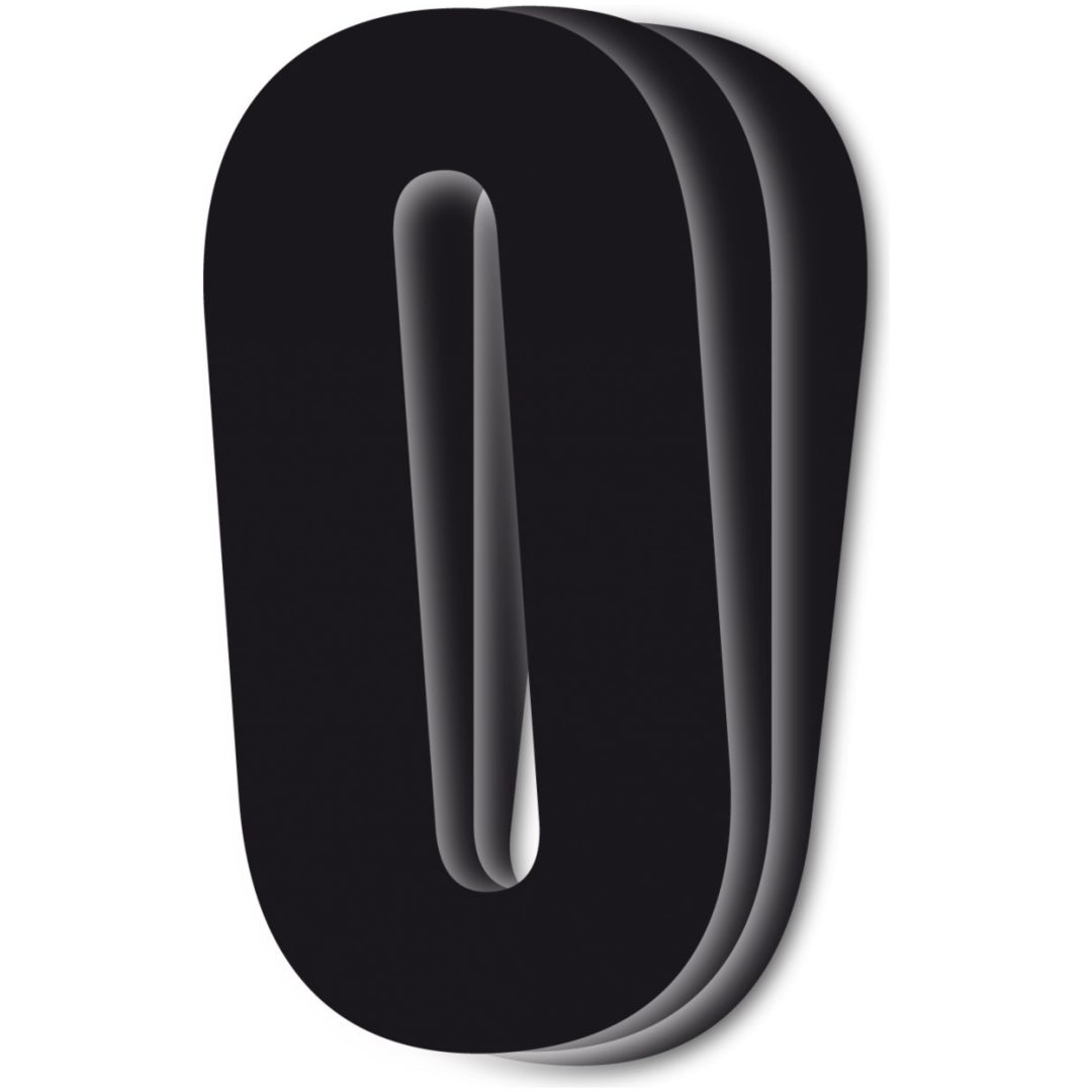Siffror Svarta 11x5 cm HOLESHOT 0