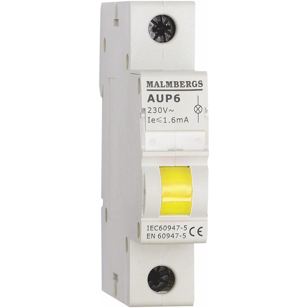 Signallampa, LED, Gul, 230V MALMBERGS