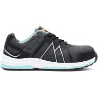 Silver Safety Shoe w Black 38