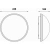 Siracusa Plafond Bad, Krom ANETA HOME Sockel E27 Krom /Opalvit – miniatyr 2