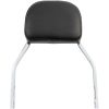 Sissy Bar Fyrkantig Inkl. Ryggdyna Stål COBRA 152 mm (6") x 127 mm (5") – miniatyr 1