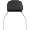 Sissy Bar Fyrkantig Inkl. Ryggdyna Stål COBRA 152 mm (6") x 127 mm (5") – miniatyr 1