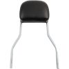 Sissy Bar Fyrkantig Inkl. Ryggdyna Stål COBRA 152 mm (6") x 127 mm (5") – miniatyr 1