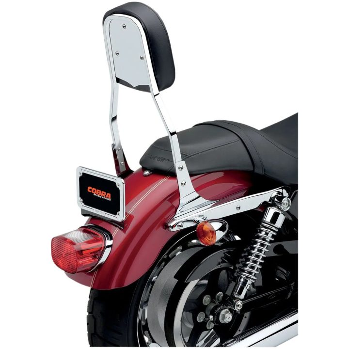 Sissy Bar Fyrkantig Inkl. Ryggdyna Stål COBRA 191 mm (7-1/2") x 222 mm (8-3/4") – bild 2