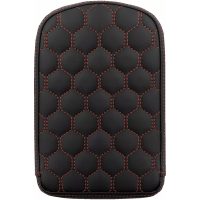 Sissy Bar Pad Roadsofa™ Honeycomb Svart/Röd SADDLEMEN