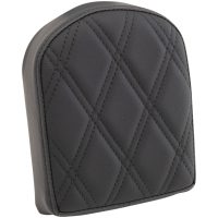 Sissy Bar Pad Tombstone Double Diamond Svart DRAG SPECIALTIES