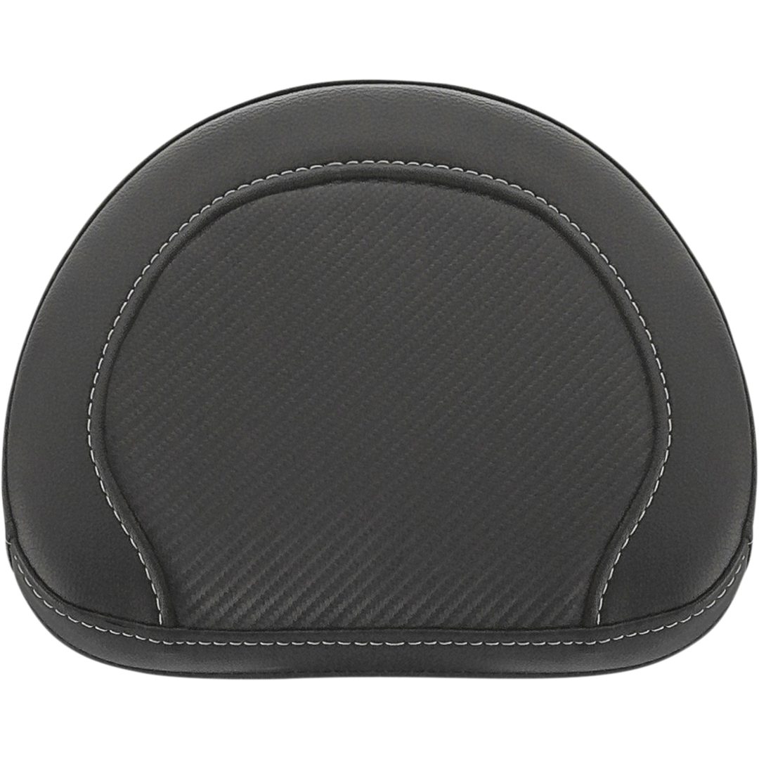 Sissybar-dyna Roadsofa Svart Kolfiber Vinyl SADDLEMEN