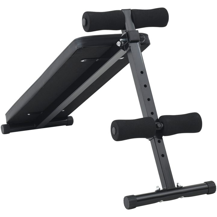 Sit Up Bänk 150 kg Hopfällbar och Höjdjusterbar 48-68 cm Stål vidaXL L135*b35*h68cm – bild 3