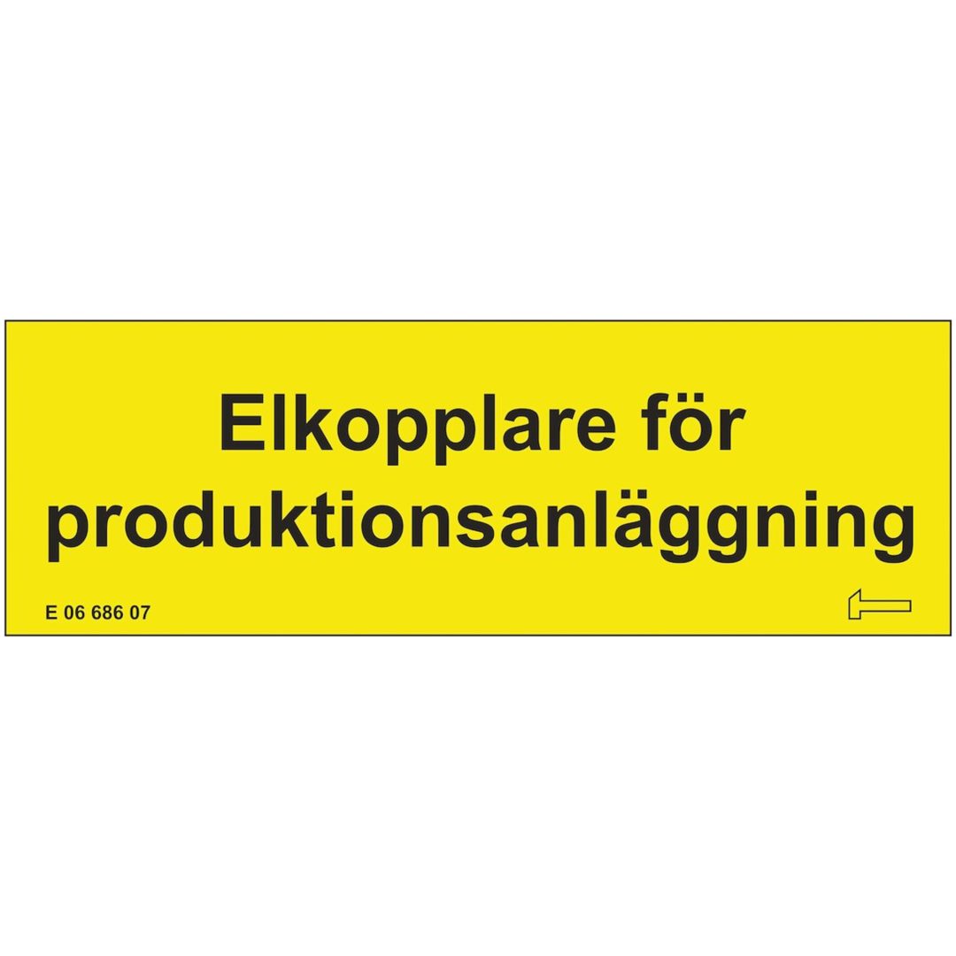 Självhäftande dekal elkopplare MALMBERGS