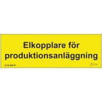 Självhäftande dekal elkopplare MALMBERGS