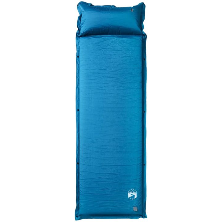 Självuppblåsande campingmadrass med kudde 1 person turkos vidaXL 190 x 64 x 3 cm – bild 2