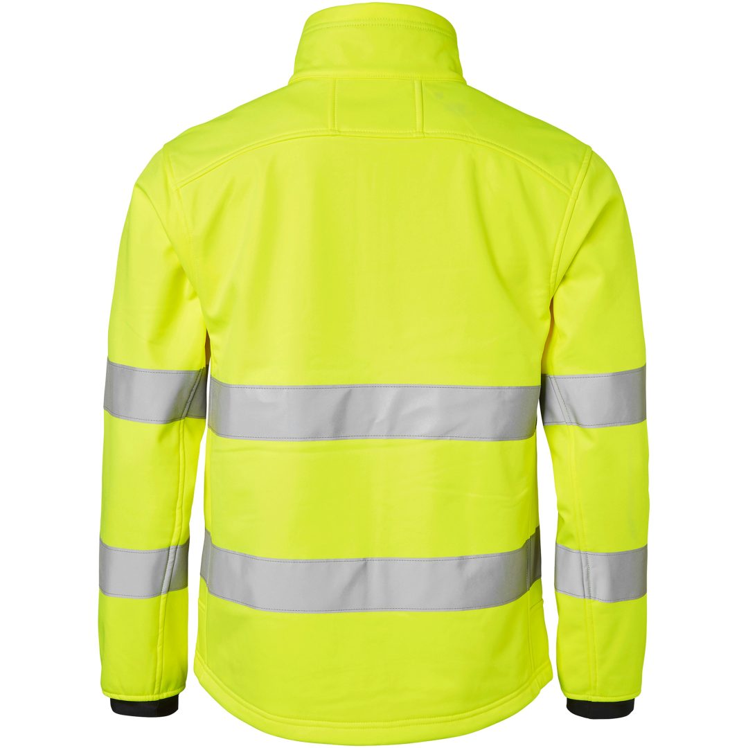 Skal- & Softshelljackor 7621 Softshell Hi-Vis Polyester Fluorescerande Orange Top Swede Small – bild 3