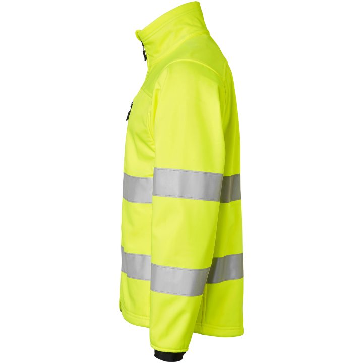 Skal- & Softshelljackor 7621 Softshell Hi-Vis Polyester Fluorescerande Orange Top Swede Small – bild 4