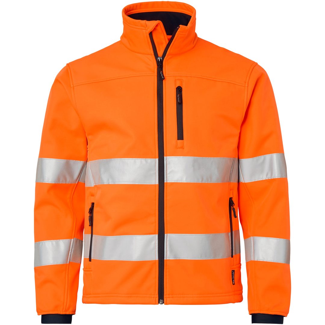 Skal- & Softshelljackor 7621 Softshell Hi-Vis Polyester Fluorescerande Orange Top Swede Small