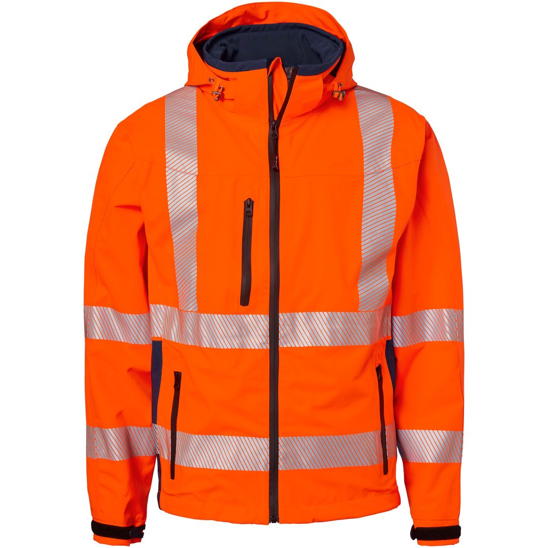 Skal- & Softshelljackor Shell Jacket Polyester Fluorescerande Orange Top Swede Small