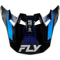Skärm Formula S Carbon Protocol Svart/blå FLY RACING