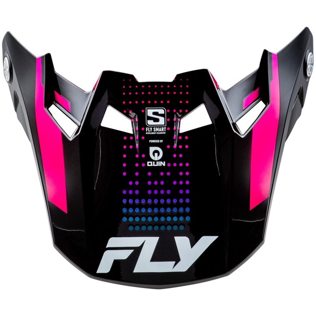Skärm Formula S Carbon Protocol Svart/blå/rosa FLY RACING Medium