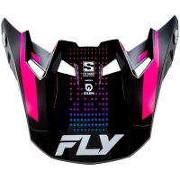 Skärm Formula S Carbon Protocol Svart/blå/rosa FLY RACING