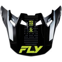 Skärm Formula S Carbon Protocol Svart/grå/hi-vis Gul FLY RACING