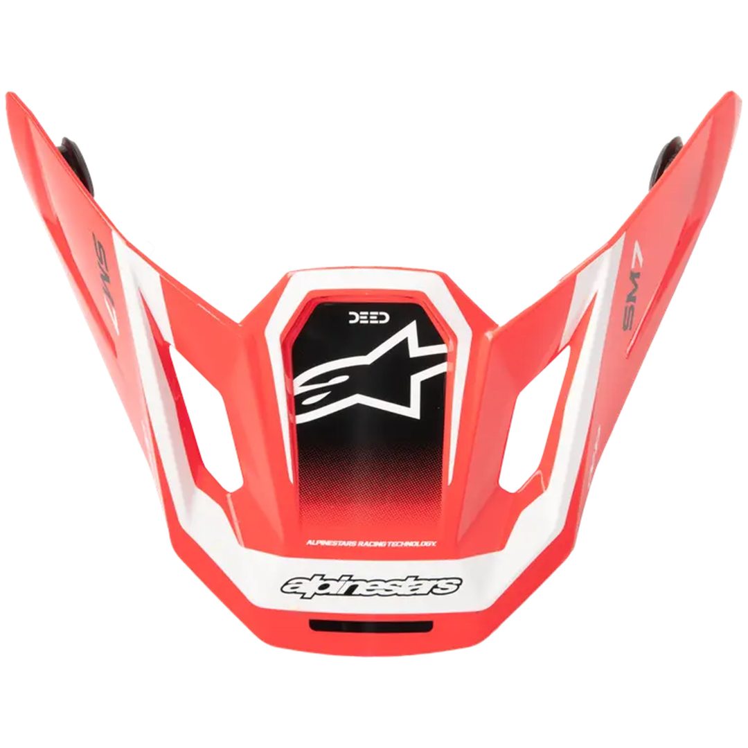 Skärm S-M7 Deed Röd/Vit ALPINESTARS En storlek
