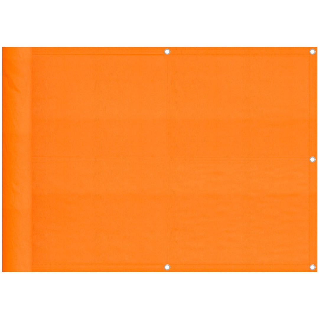 Skärmfönster för balkong orange 100% polyester oxford vidaXL 75 x 700 cm – bild 2