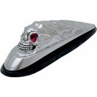 Skärmprydnad Skull Svart Krom DRAG SPECIALTIES