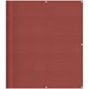 Skärmskärm för balkong terrakotta 100% polyester oxford vidaXL 120 x 800 cm – miniatyr 2