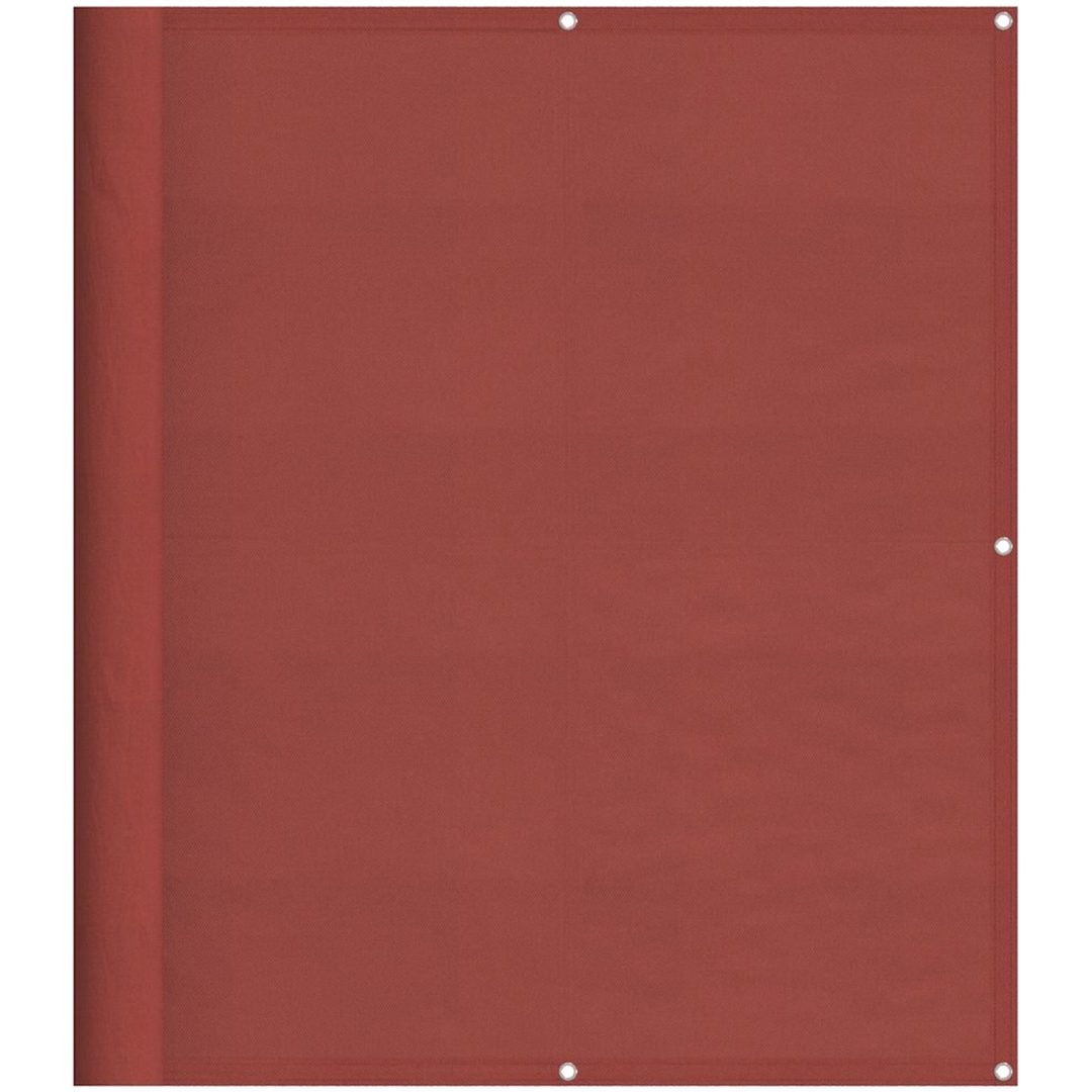 Skärmskärm för balkong terrakotta 100% polyester oxford vidaXL 120 x 800 cm – bild 2