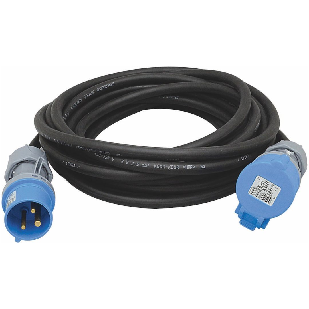 Skarvkabel CEE, IP44, (RDOE) 3G2,5 mm², 10 m MALMBERGS