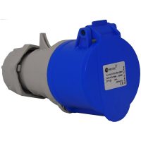 Skarvuttag, 16A, 2P+J, 6h, 230V, IP44 MALMBERGS