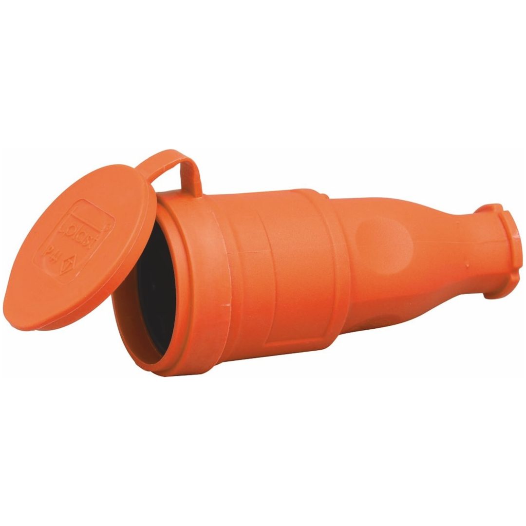 Skarvuttag gummi, Orange, IP44 MALMBERGS