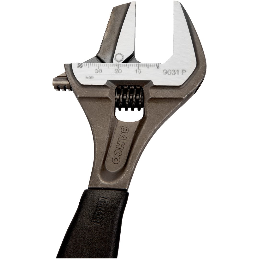 Skiftnyckel 8" Rörgrepp Fosfaterad BAHCO Längd: 218 mm / Tjocklek käft: 5 mm / Käfthöj: 34 mm – bild 2