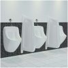 Skiljevägg för urinal keramik vit vidaXL – miniatyr 1