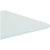Skiljevägg för urinoar 90x40 härdat glas vidaXL – miniatyr 5