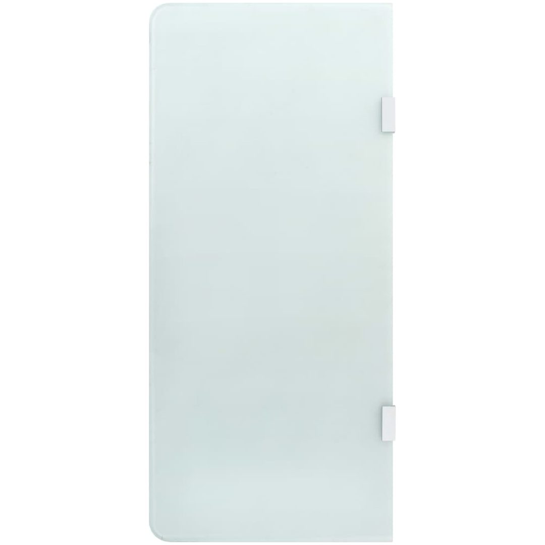 Skiljevägg för urinoar 90x40 härdat glas vidaXL