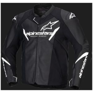 Skinnjacka Faster v3 Svart/Vit, 56 Alpinestars