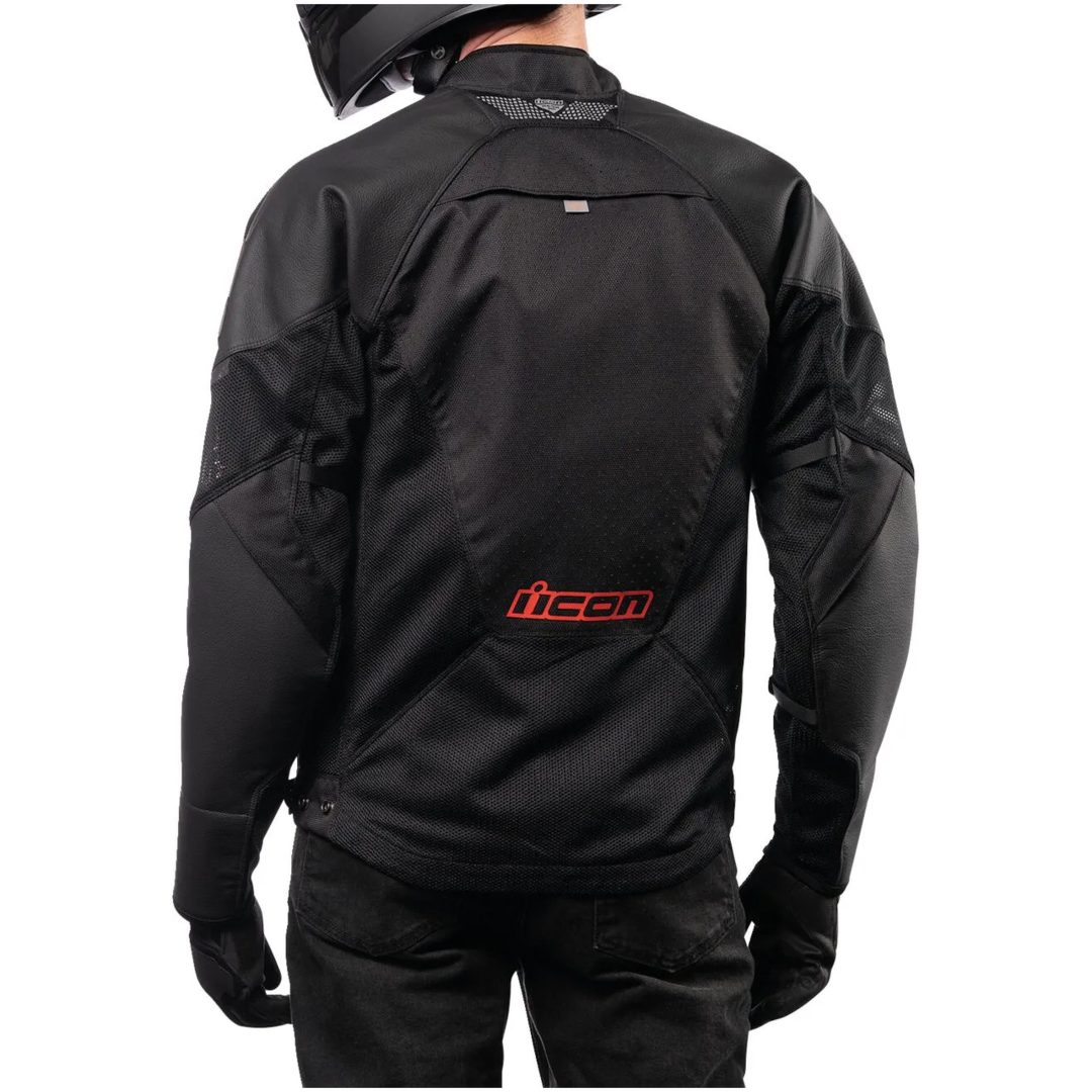 Skinnjacka Mesh AF Sport Svart/Röd ICON Small – bild 3
