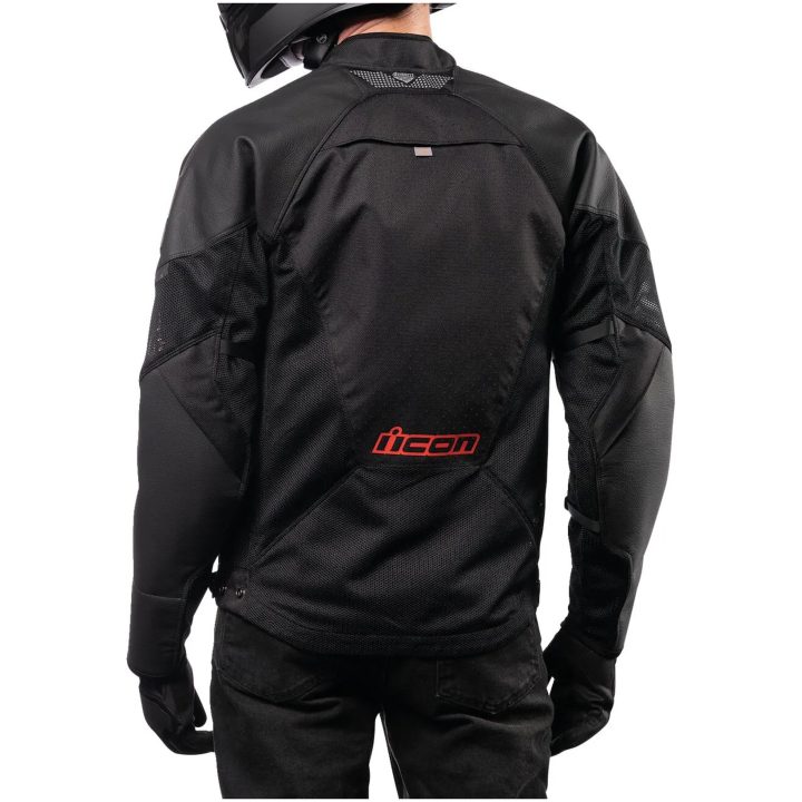Skinnjacka Mesh AF Sport Svart/Röd ICON Small – bild 3