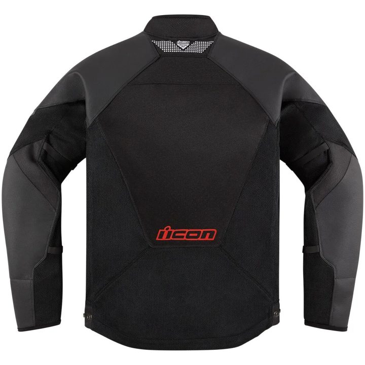 Skinnjacka Mesh AF Sport Svart/Röd ICON Small – bild 8