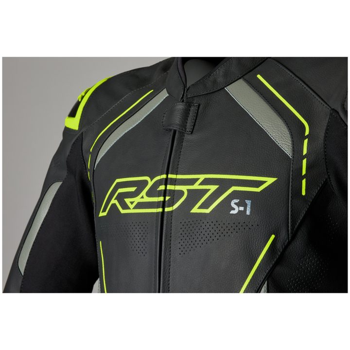Skinnjacka S-1 CE Neongul RST s – bild 4