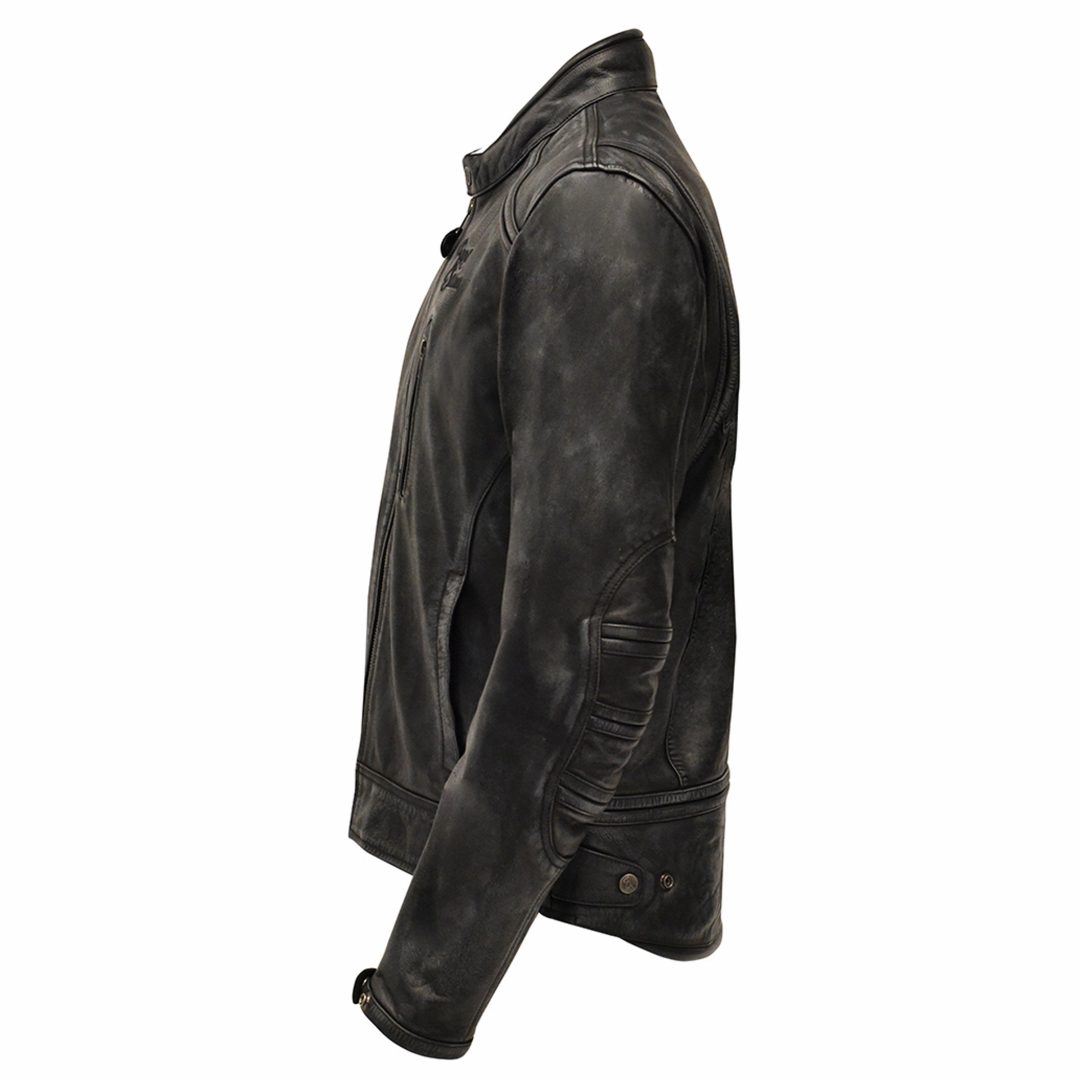 Skinnjacka Stevie Svart Rusty Stitches Large (52) – bild 3