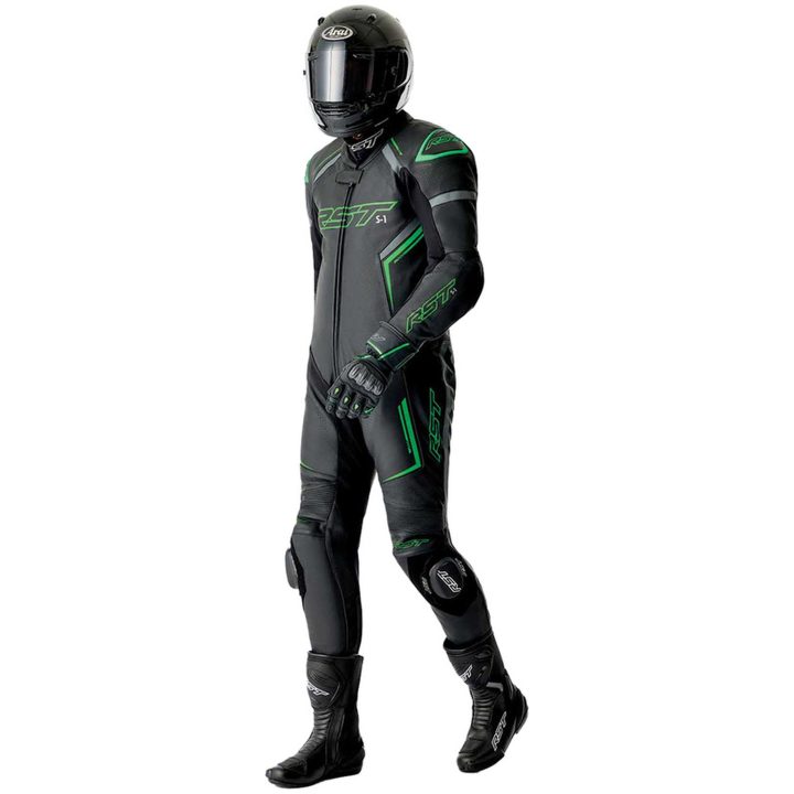 Skinnställ D3O Svart Neongrön RST XL – bild 5