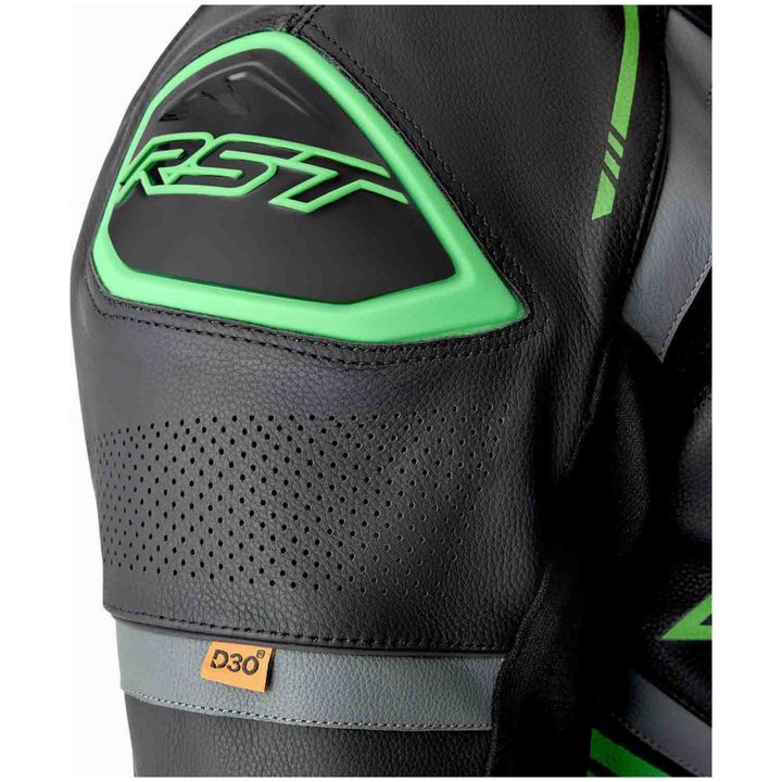 Skinnställ D3O Svart Neongrön RST XL – bild 8