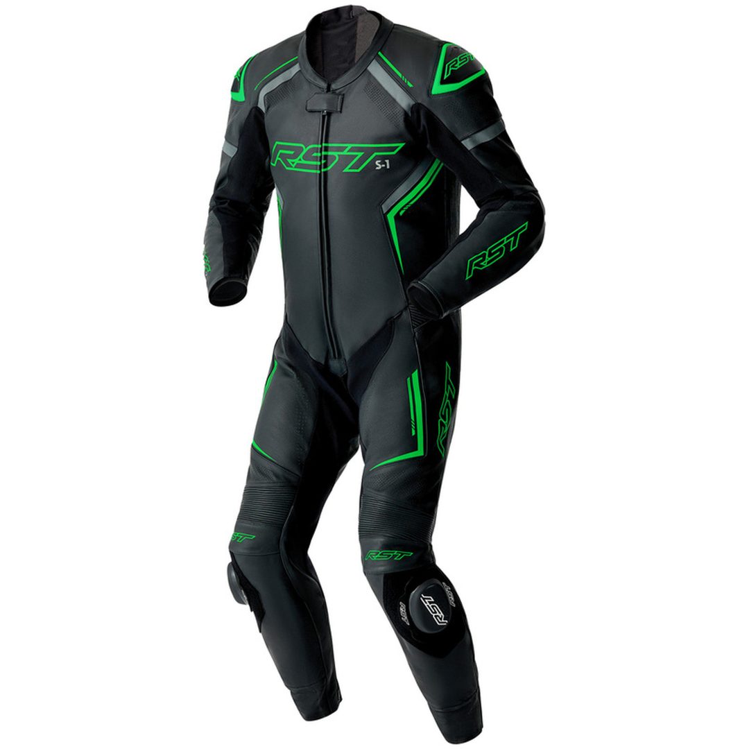 Skinnställ D3O Svart Neongrön RST XL