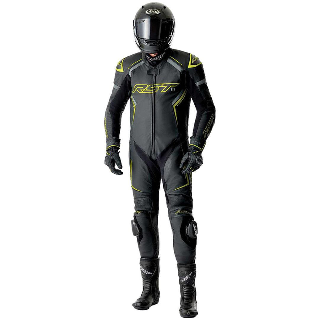 Skinnställ D3O Svart Neongul RST XL – bild 4