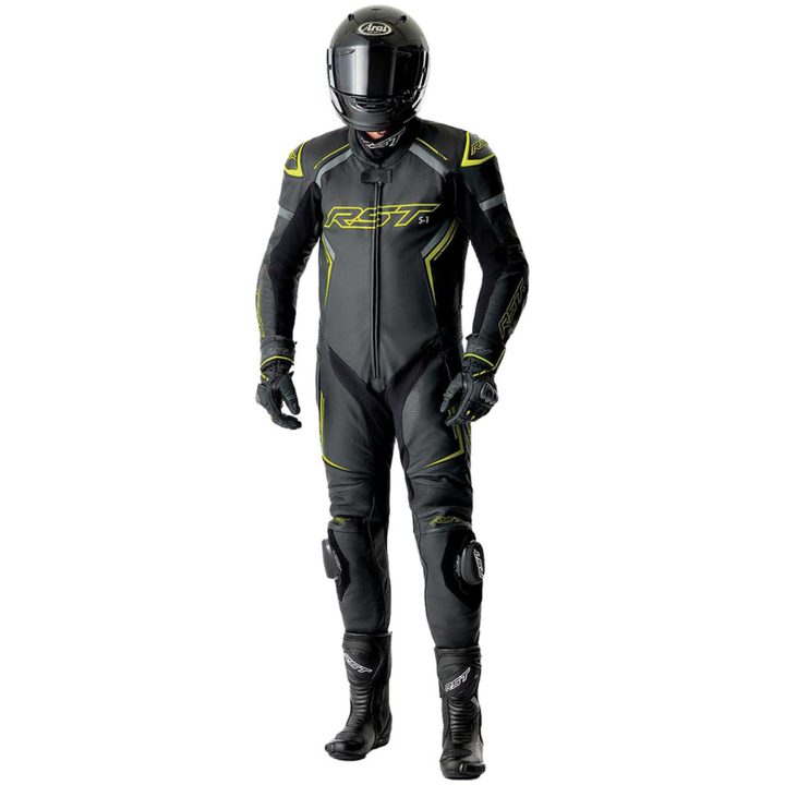 Skinnställ D3O Svart Neongul RST XL – bild 4